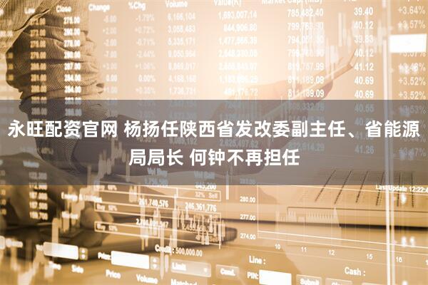 永旺配资官网 杨扬任陕西省发改委副主任、省能源局局长 何钟不再担任